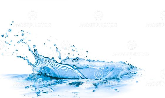 blue water splash