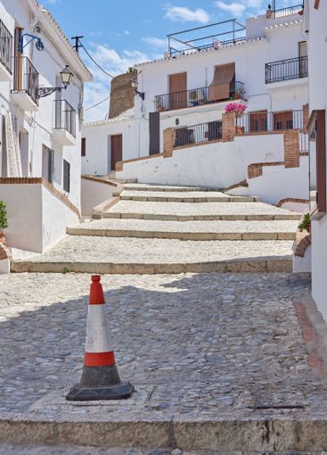 Town, cobblestone and outdoor for weekend trip, Europe...