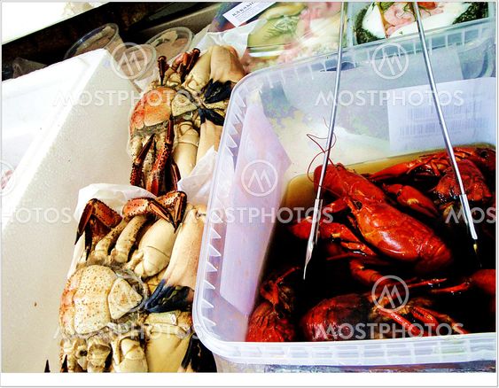 seafood crawfish prawns crab lobster