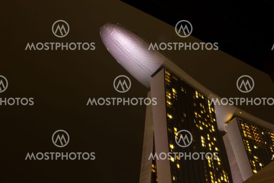marina bay sand hotel bottom view1