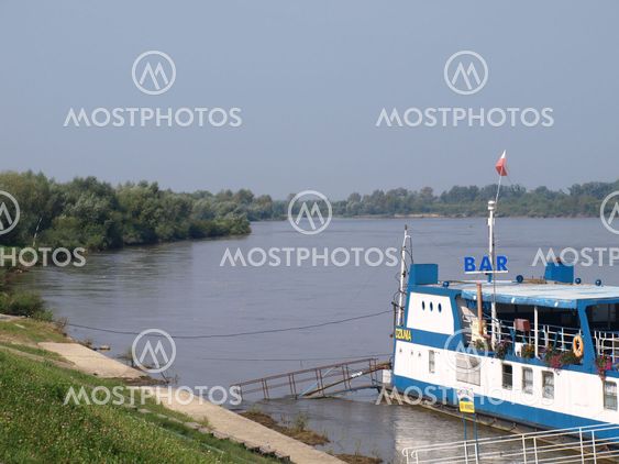 Touristic boat for tourist in Vistula River, Poland