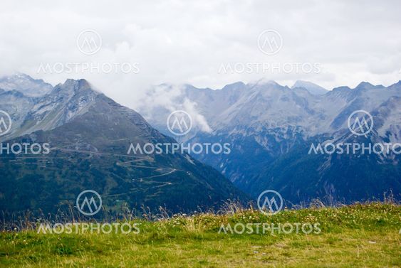 View over the Alps
