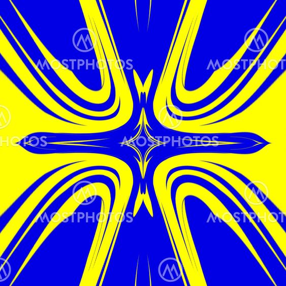 Colorful fractal decorative feature, magic splendor,...