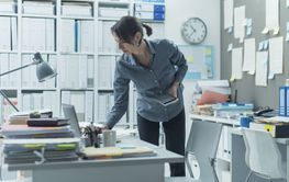 Businesswoman working in the office