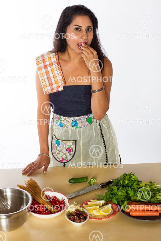 Indian Chef Samples Vegetables