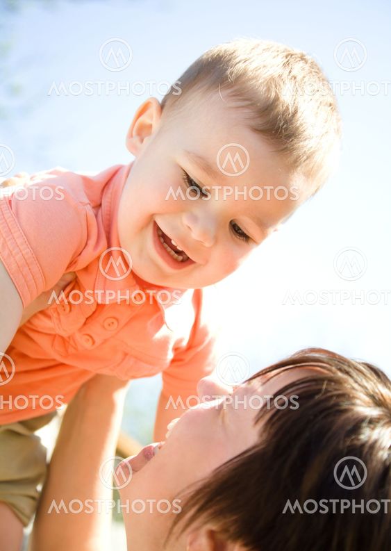 Portrait of a mother with her son
