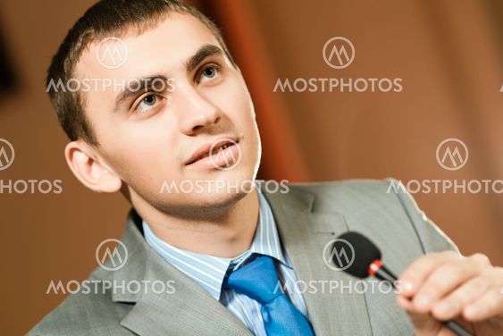 male speaker