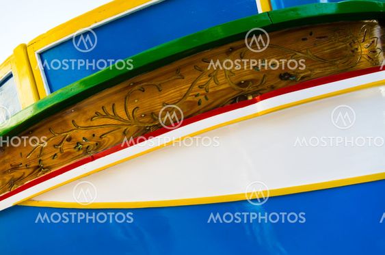 Closeup of Maltesian boat