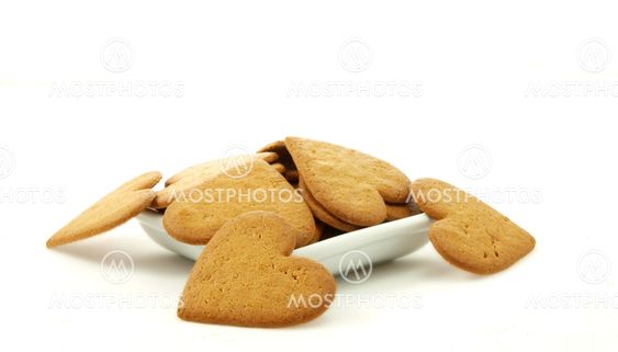 Heart shaped gingerbread