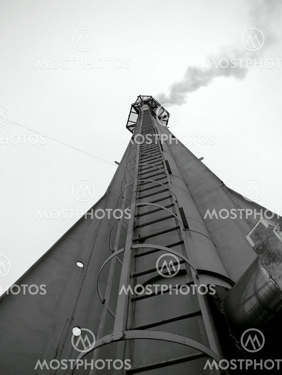 industrial smoke from chimney