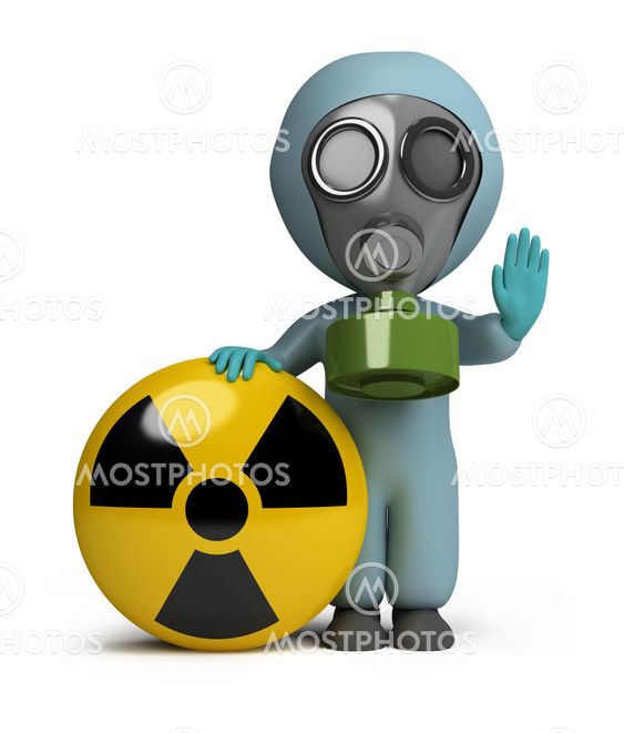 3d small people - radiation