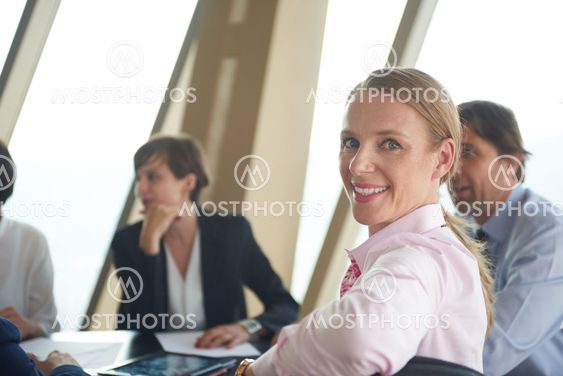 business woman on meeting
