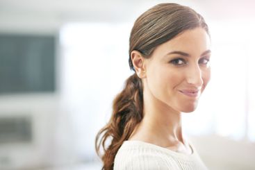 Realtor, office or portrait of proud businesswoman with...