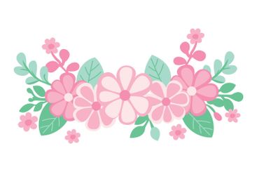 Beautiful Romantic Pink Floral Flower Crown Arrangements...