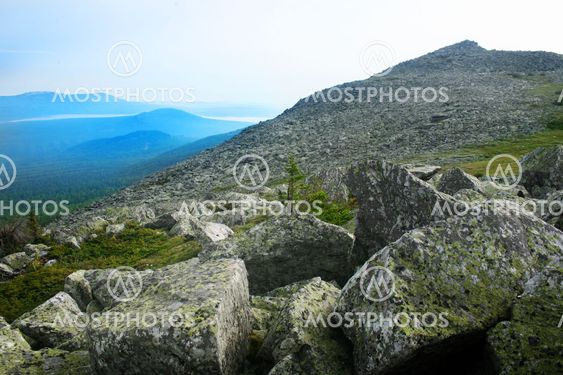 Mount Nurgush top Ural Russia