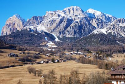 Cortina d'Ampezzo mountains at daylight
