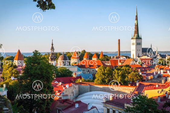 Tallinn skyline, Estonia