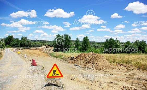 Road works at south of Portugal.