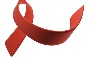 3d red ribbon. World AIDS Day on December 1. Aids...