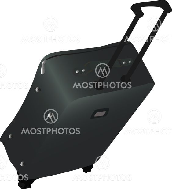 Luggage isolated on white