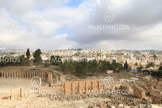 Oval Plaza,Jarash Jordan