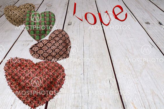 Card design. Love symbol. Valentine's Day concept.