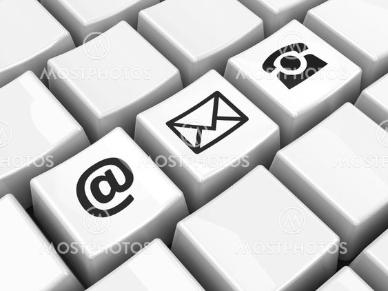 Computer keyboard black contact