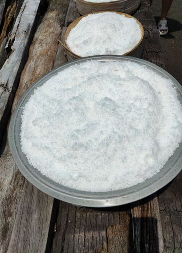 kusamba village, bali, indonesia, traditional sea salt...