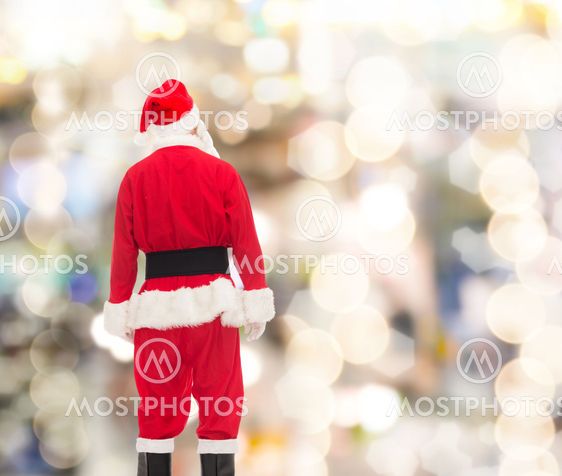 man in costume of santa claus