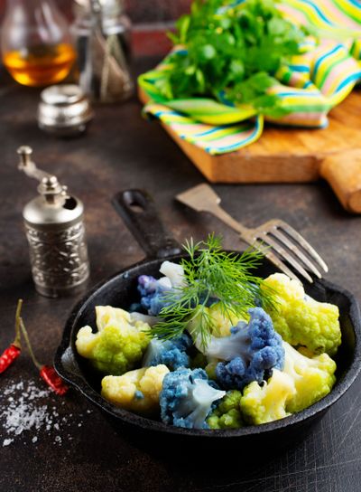 Coloured cauliflowers
