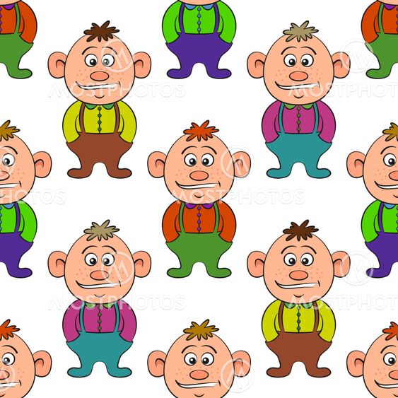 Baby Boy Seamless Pattern