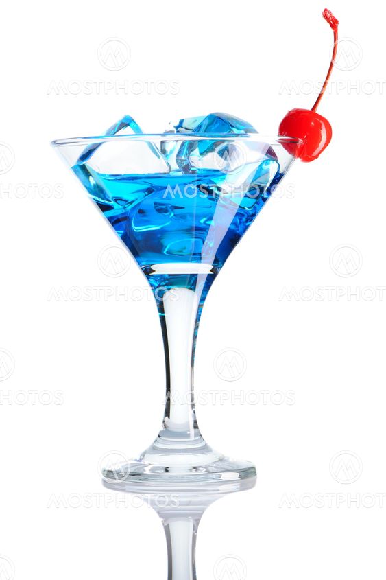 Blå Curacao cocktail