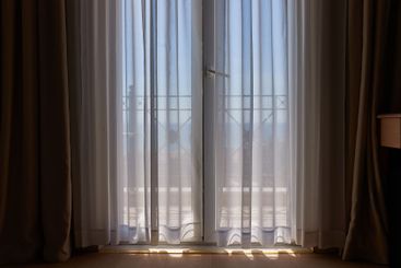Apartment with sea view, curtains