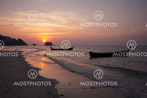 Sunset at Nai Yang beach