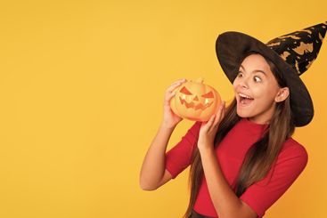 celebrate autumn party holiday. childhood fun. witchery...