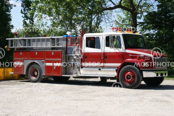 Firetruck Ready For Emergency