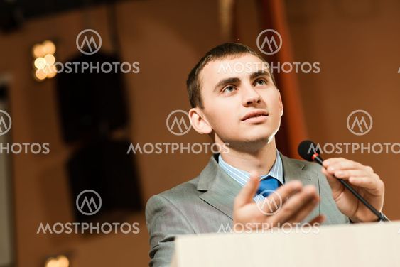 male speaker