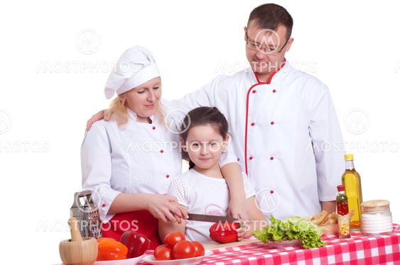 family cooking