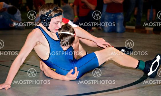 Young Boys Wrestling