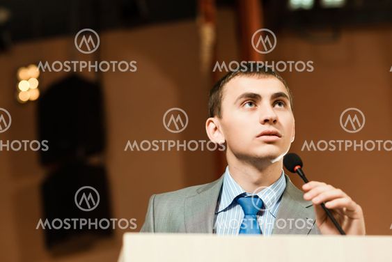male speaker