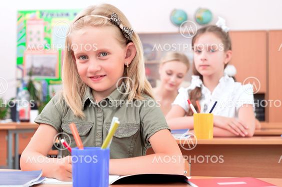 pupils in classroom