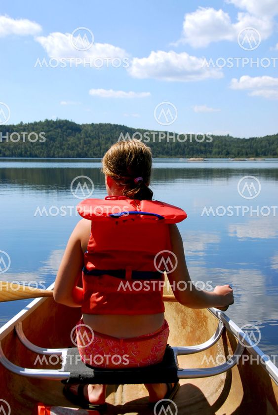 Child in canoe