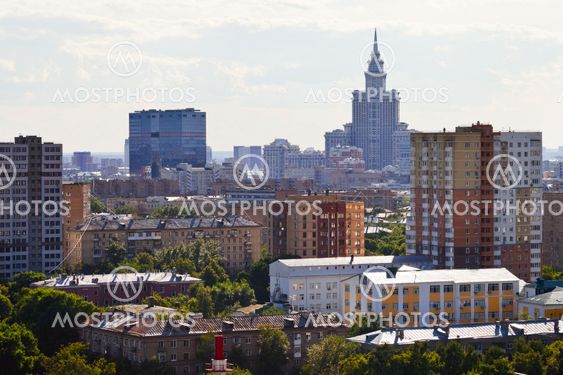 residential area and high-rise building in Moscow