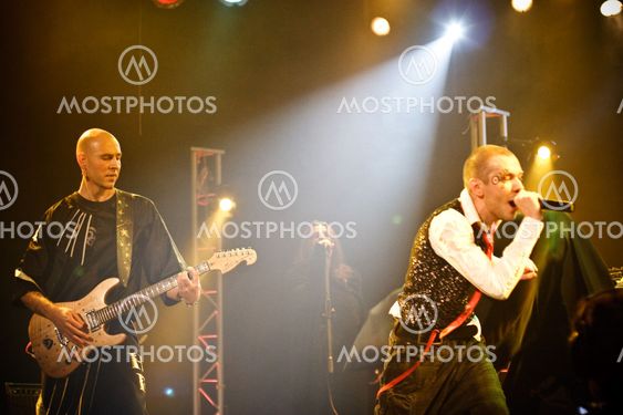 MOSCOW - MARCH 9: Razoom band performs at OTV2 live show on March 9, 2009 in Moscow, Russia