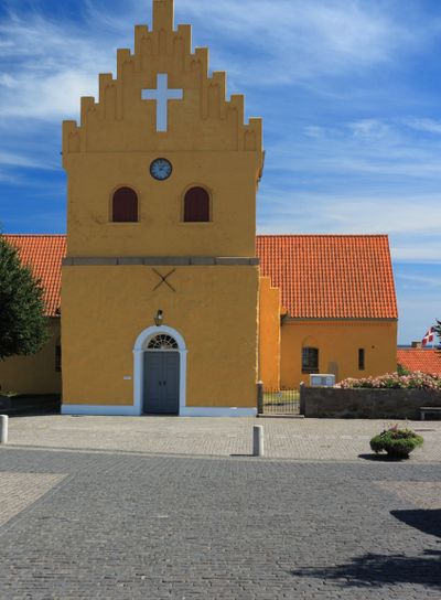small rural church in Denmark Scandinavia Europe