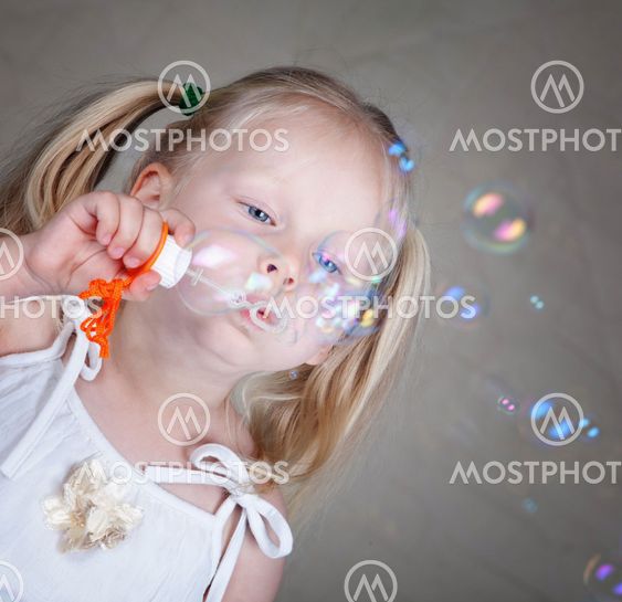 Girl with bubbles