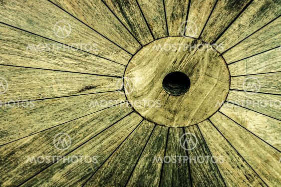 Vintage look a detail of rustic wooden table