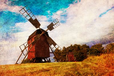Old windmill in Sweden