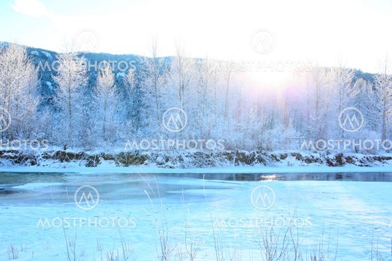 Frozen river
