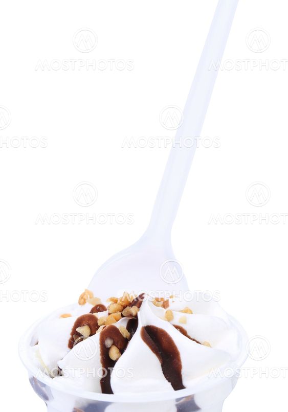 Spoon into ice cream.